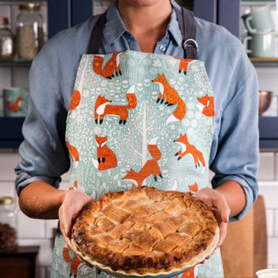 Foraging Fox Animal Print 100% Cotton Apron