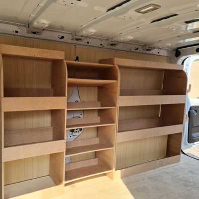 Ford Custom 2023 Full Driver Side Racking Shelves SWB