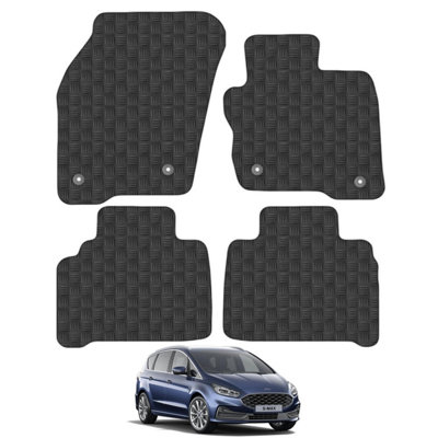 Ford S-Max 2021-Onwards Car Floor Mats Rubber Tailored Fit Set Heavy-Duty 4pcs