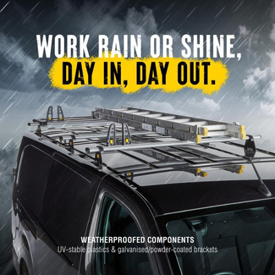 Van Guard Roof Rack For Renault Kangoo (2008–2021) – 2 Aluminium Roof Bars With Load Stops