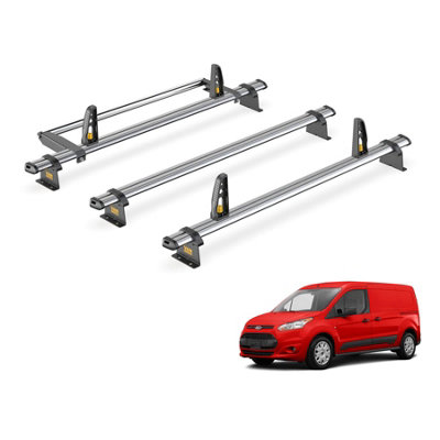 Ford Transit Connect 3 Bar Roof Rack + Ladder Roller for 2013+ (LWB Models) - Van Guard Trade