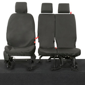 Ford Transit Connect Tailored Front Seat Covers (2014 Onwards) Black - UK Custom Covers