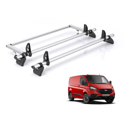 Ford Transit Custom Roof Rack 2x Bars + Roller For 2013-2024 GEN1 (H1 ...
