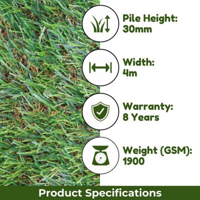 Forest 30mm Outdoor Artificial Grass, Pet-Friendly Artificial Grass,Fake Grass For Lawn-14m(45'11") X 4m(13'1")-56m²