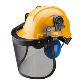 Forestry Helmet Hat Mesh Visor Shield & Ear Defenders Protection Chainsaw
