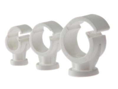 Forge Pipe Clip Snap Over Top 22mm Bag of 100
