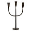 Forged Iron Trident Taper Xmas Table Decoration Centrepiece Décor Candle Holder