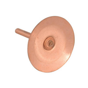ForgeFix 100DISCRIVC Copper Disc Rivets 20 x 20 x 1.5mm (Bag 100) FORDISCRIVC