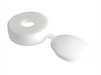 ForgeFix 100HCC0 Hinged Cover Cap White No. 6-8 Bag 100 FORHCC0M