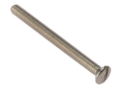 ForgeFix 100SS3525NP Socket Screw Slotted Raised Head Nickel Plated 3.5 x 25mm Bag 100 FORSS3525NPM