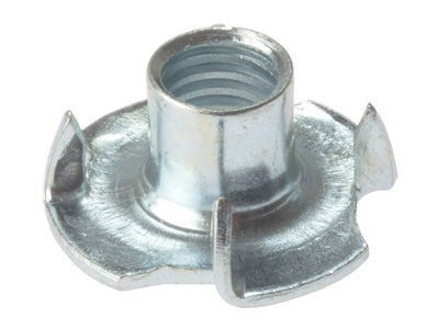 ForgeFix 10PTN6 Pronged T Nuts ZP M6 Bag 10 FORPTN6M
