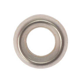 ForgeFix 200SCW10N Screw Cup Washers Solid Brass Nickel Plated No.10 Bag 200 FORSCW10NM