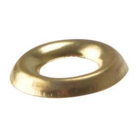 ForgeFix 200SCW8B Screw Cup Washers Solid Brass Polished No.8 Bag 200 FORSCW8BM
