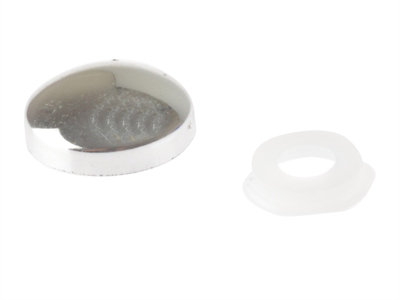 ForgeFix 25PDT5 Domed Cover Cap Chrome Coloured No. 6-8 Bag 25 FORPDT5M