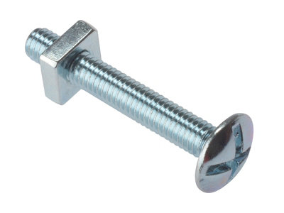 ForgeFix 25RBN525 Roofing Bolt ZP M5 x 25mm Bag 25 FORRBN525M