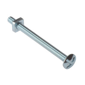 ForgeFix 25RBN6100 Roofing Bolt ZP M6 x 100mm Bag 25 FORRBN6100M