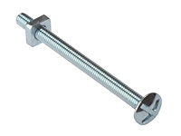 ForgeFix 25RBN660 Roofing Bolt ZP M6 x 60mm Bag 25 FORRBN660M