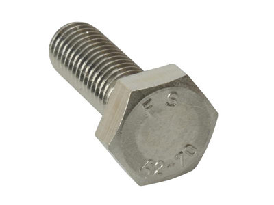 ForgeFix 5HTSS1230 High Tensile Set Screw ZP M12 x 30mm Bag 5 FORHTSS1230M