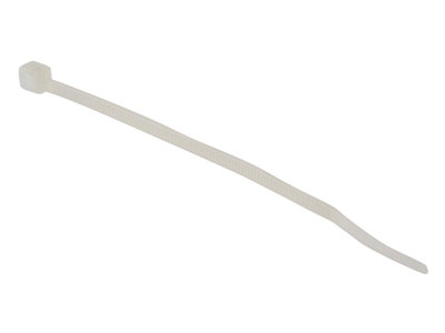 ForgeFix CT100N Cable Tie Natural/Clear 2.5 x 100mm (Bag 100) FORCT100N