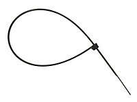 ForgeFix CT300B Cable Tie Black 4.8 x 300mm (Bag 100) FORCT300B