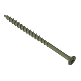 ForgeFix - Decking Screw Pozi Compatible ST Green Anti-Corrosion 4.5 x 60mm Tub 1000