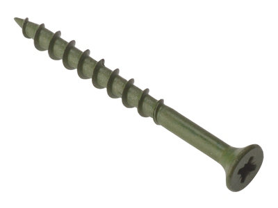 ForgeFix DS4555 Decking Screw Pozi Compatible ST Green Anti-Corrosion 4.5 x 55mm Box 200 FORDS4555
