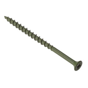 ForgeFix DS4555T Decking Screw Pozi Compatible ST Green Anti-Corrosion 4.5 x 55mm Tub 1000 FORDS4555T