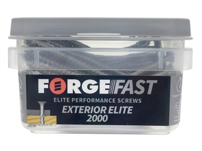 ForgeFix FFE5100ST ForgeFast Exterior Elite 2000 Pozi Compatible Wood Screw 5 x 100mm Box 70 FORFFE5100ST