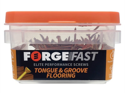 ForgeFix FFTF3545YT ForgeFast TORX Compatible Flooring Tongue Groove Screw 3.5 x 45mm Box 200 FORFFTF3545Y