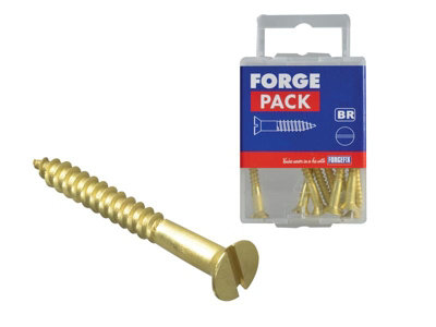 thumbnail image 2 of #8 X 1-1/2" Solid Brass Wood Screws Square Drive Flat Head Qty 50 Fastenere 2 of 6