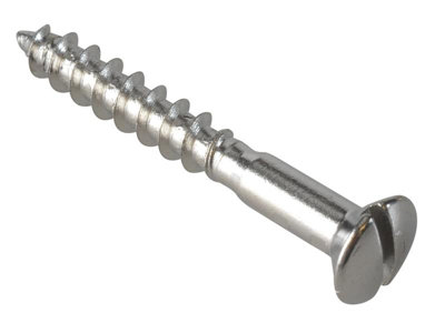 ForgeFix FPRAH430CP Multi-Purpose Screw SL Raised Head Chrome Plated 4 ...