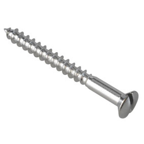 ForgeFix FPRAH440CP Multi-Purpose Screw SL Raised Head Chrome Plated 4.0 x 40mm ForgePack 20 FOR185598