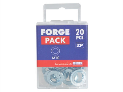 ForgeFix FPSW10 Spring Washers DIN127 ZP M10 ForgePack 20 FORFPSW10