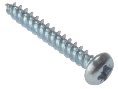 ForgeFix - General Purpose Pozi Compatible Screw Round Head TT ZP 1in x ...