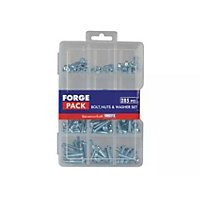 ForgeFix - Hexagon Bolt Nut & Washer Kit ForgePack 285 Piece