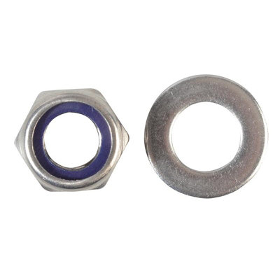 Forgefix Hexagonal Nuts With Nylon Inserts, S/s Multi Colour (M12 ...