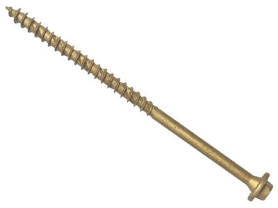 ForgeFix - Hexagonal/TORX Compatible Timber T30 Screws Tan 7x100mm Tub 50