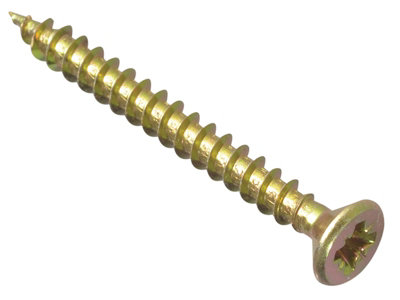 ForgeFix MPS440YT Multi-Purpose Pozi Compatible Screw CSK ST ZYP 4.0 x 40mmx1200
