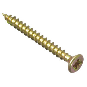 ForgeFix MPS445Y Multi-Purpose Pozi Compatible Screw CSK ST ZYP 4.0 x 45mm Box 200 FORMPS445Y