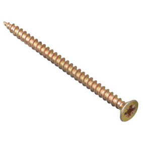 ForgeFix MPS460Y Multi-Purpose Pozi Compatible Screw CSK ST ZYP 4.0 x 60mm Box 200 FORMPS460Y