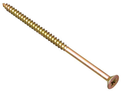 ForgeFix MPS5120Y Multi-Purpose Pozi Compatible Screw CSK ST ZYP 5.0 x 120mm Box 100 FORMPS5120Y