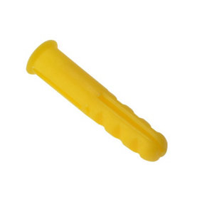 ForgeFix - Plastic Wall Plug Yellow No.4-6 Box 1000