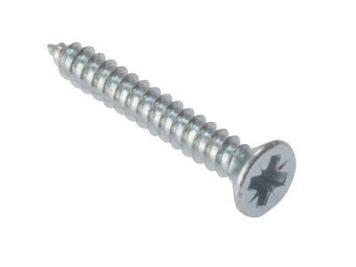 Forgefix Pozidriv Self-Tapping Screws 1In x 6 Box of 200 - Zinc Plated ...