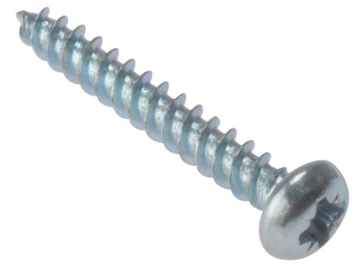 ForgeFix RH348ZP General Purpose Pozi Compatible Screw Round Head TT ZP 3/4in x 8 Box 200 FORRH348ZP