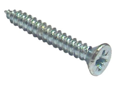 Forgefix Self-Tapping Pozidriv Screws - Zinc Plated, Countersunk, 1/2 Inch x 4 Inch, Box of 200