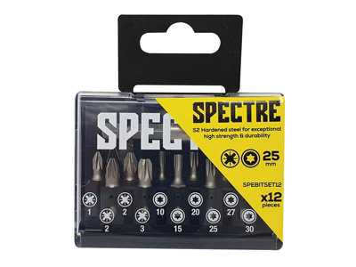 ForgeFix SPEBITSET12 Spectre Bit Set, 12 Piece FORSPBSPZT12