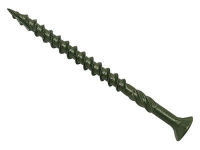 ForgeFix Spectre Advanced Deck Screws 4.5 x 60mm - 200 Count Green PZ Compatible CSK