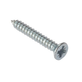 ForgeFix STCSK346ZP Self-Tapping Screw Pozi Compatible CSK ZP 3/4in x 6 Box 200 FORSTCK346Z