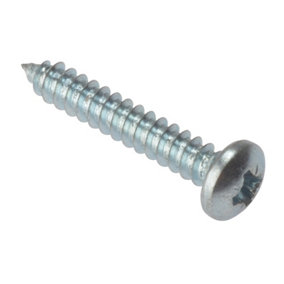 ForgeFix STPP1128ZP Self-Tapping Screw Pozi Compatible Pan Head ZP 1.1/2in x 8 Box 200 FORSTP1128Z