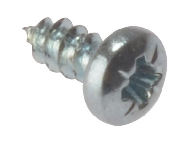 ForgeFix STPP586ZP Self-Tapping Screw Pozi Compatible Pan Head ZP 5/8in x 6 Box 200 FORSTP586Z